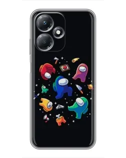 Чехол для Infinix Hot 30 Play с картинкой «Among Us космос»