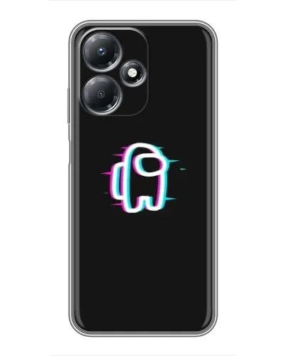 Чехол для Infinix Hot 30 Play с картинкой «Among Us неон»