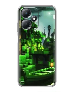 Чехол для Infinix Hot 30 Play с картинкой «Minecraft лесной пейзаж» Чехол для Infinix Hot 30 Play с картинкой «Minecraft лесной пейзаж»