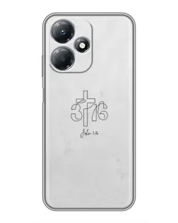 Чехол для Infinix Hot 30 Play с картинкой «Иоанна 3:16 Крест» Чехол для Infinix Hot 30 Play с картинкой «Иоанна 3:16 Крест»