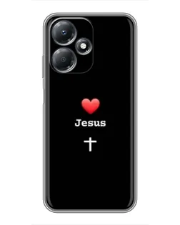 Чехол для Infinix Hot 30 Play с картинкой «Сердце - Jesus» Чехол для Infinix Hot 30 Play с картинкой «Сердце - Jesus»
