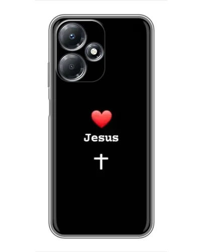 Чехол для Infinix Hot 30 Play с картинкой «Сердце - Jesus» Чехол для Infinix Hot 30 Play с картинкой «Сердце - Jesus»