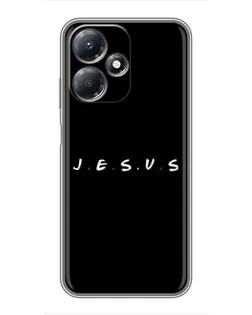 Чехол для Infinix Hot 30 Play с картинкой «Точки веры J.E.S.U.S.»