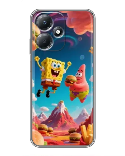 Чехол для Infinix Hot 30 Play с картинкой «Космический фастфуд» Чехол для Infinix Hot 30 Play с картинкой «Космический фастфуд»