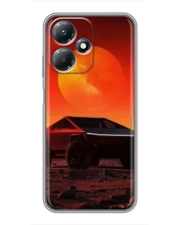 Чехол для Infinix Hot 30 Play с картинкой «Cybertruck на Марсе» Чехол для Infinix Hot 30 Play с картинкой «Cybertruck на Марсе»