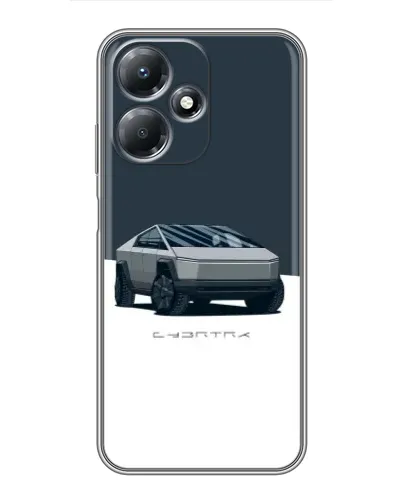 Чехол для Infinix Hot 30 Play с картинкой «Серебристый Cybertruck Tesla» Чехол для Infinix Hot 30 Play с картинкой «Серебристый Cybertruck Tesla»
