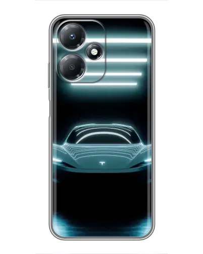 Чехол для Infinix Hot 30 Play с картинкой «Tesla в неоне» Чехол для Infinix Hot 30 Play с картинкой «Tesla в неоне»