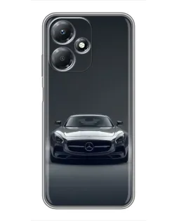 Чехол для Infinix Hot 30 Play с картинкой «Mercedes на черном»