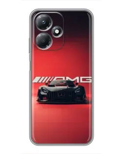 Чехол для Infinix Hot 30 Play с картинкой «Mercedes AMG — красная линия»