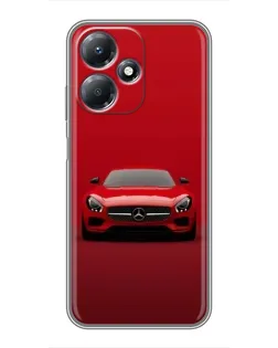 Чехол для Infinix Hot 30 Play с картинкой «Красный Mercedes AMG»