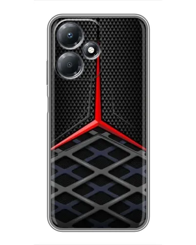 Чехол для Infinix Hot 30 Play с картинкой «Mercedes Carbon Grid»