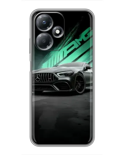 Чехол для Infinix Hot 30 Play с картинкой «Темный Mercedes AMG»
