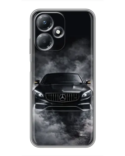 Чехол для Infinix Hot 30 Play с картинкой «Mercedes в дыму»