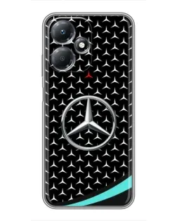 Чехол для Infinix Hot 30 Play с картинкой «Mercedes — бирюзовый акцент»