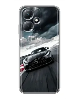 Чехол для Infinix Hot 30 Play с картинкой «Гоночный Mercedes AMG»