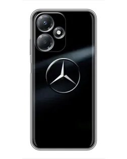 Чехол для Infinix Hot 30 Play с картинкой «Mercedes на металле»