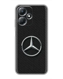 Чехол для Infinix Hot 30 Play с картинкой «Карбоновый Mercedes стиль»