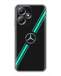 Чехол для Infinix Hot 30 Play с картинкой «Спортивные линии Mercedes»