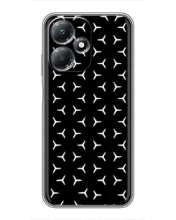 Чехол для Infinix Hot 30 Play с картинкой «Mercedes паттерн звезд»