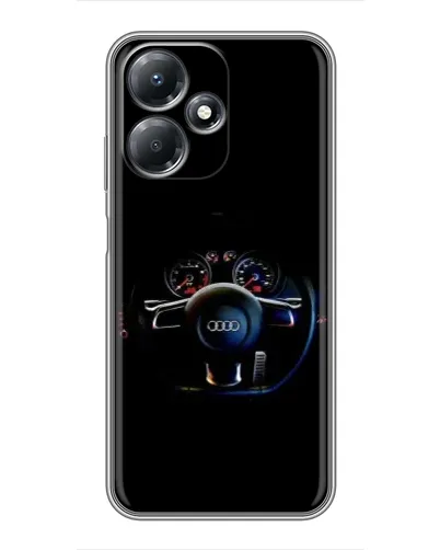 Чехол для Infinix Hot 30 Play с картинкой «Салон Audi — руль» Чехол для Infinix Hot 30 Play с картинкой «Салон Audi — руль»