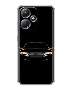 Чехол для Infinix Hot 30 Play с картинкой «Audi — ночной контур»