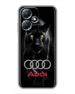 Чехол для Infinix Hot 30 Play с картинкой «Пантера и Audi»