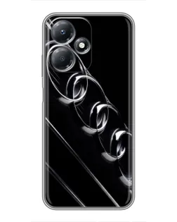 Чехол для Infinix Hot 30 Play с картинкой «Audi — абстрактные кольца»