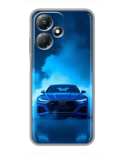 Чехол для Infinix Hot 30 Play с картинкой «Audi — голубая энергия» Чехол для Infinix Hot 30 Play с картинкой «Audi — голубая энергия»