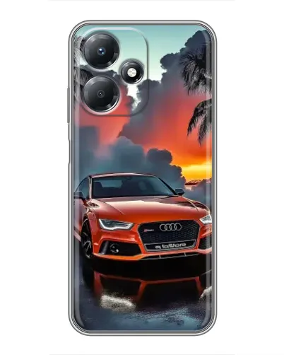 Чехол для Infinix Hot 30 Play с картинкой «Audi — закат» Чехол для Infinix Hot 30 Play с картинкой «Audi — закат»