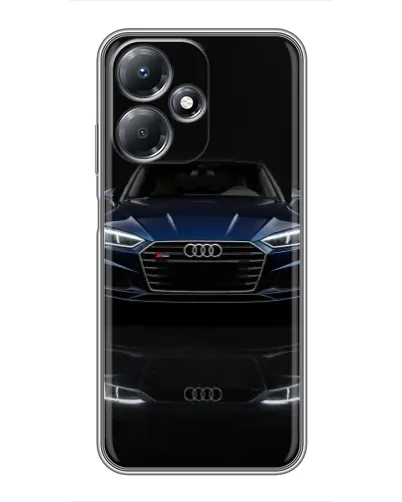 Чехол для Infinix Hot 30 Play с картинкой «Audi — ночное отражение» Чехол для Infinix Hot 30 Play с картинкой «Audi — ночное отражение»
