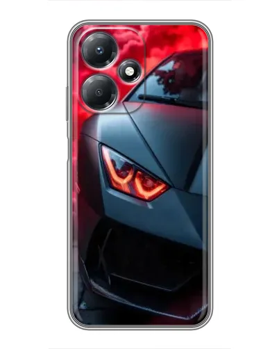 Чехол для Infinix Hot 30 Play с картинкой «Lamborghini красное сияние»