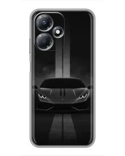 Чехол для Infinix Hot 30 Play с картинкой «Lamborghini симметрия дорог»