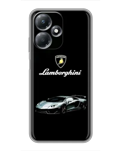 Чехол для Infinix Hot 30 Play с картинкой «Логотип Lamborghini классика»
