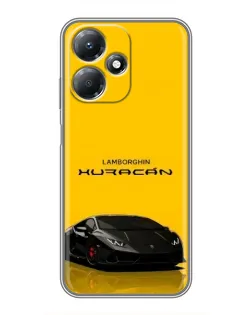 Чехол для Infinix Hot 30 Play с картинкой «Lamborghini Huracan черный»
