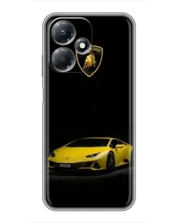 Чехол для Infinix Hot 30 Play с картинкой «Lamborghini желтый акцент»