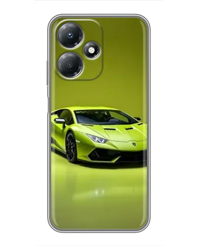 Чехол для Infinix Hot 30 Play с картинкой «Салатовый Lamborghini Huracan»