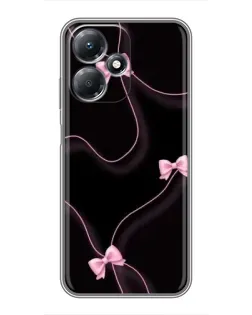 Чехол для Infinix Hot 30 Play с картинкой «Розовые ленты»