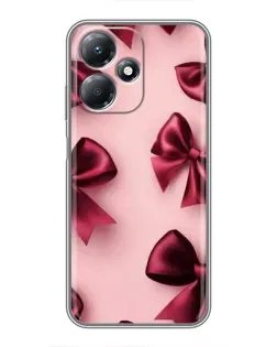 Чехол для Infinix Hot 30 Play с картинкой «Бордовый атлас»