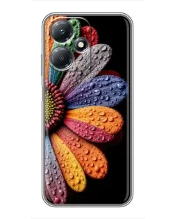 Чехол для Infinix Hot 30 Play с картинкой «Радужный цветок»