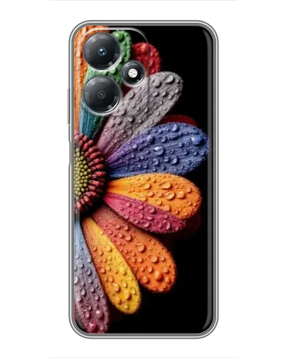 Чехол для Infinix Hot 30 Play с картинкой «Радужный цветок» Чехол для Infinix Hot 30 Play с картинкой «Радужный цветок»