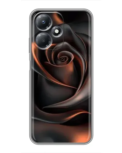 Чехол для Infinix Hot 30 Play с картинкой «Шелковая черная роза» Чехол для Infinix Hot 30 Play с картинкой «Шелковая черная роза»