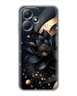 Чехол для Infinix Hot 30 Play с картинкой «Черный лотос»