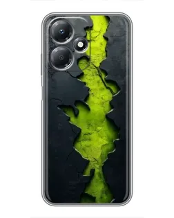 Чехол для Infinix Hot 30 Play с картинкой «Салатовый разлом скалы» Чехол для Infinix Hot 30 Play с картинкой «Салатовый разлом скалы»