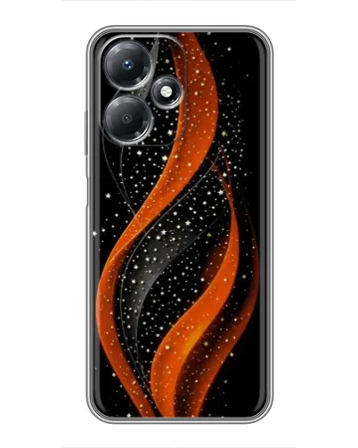 Чехол для Infinix Hot 30 Play с картинкой «Огненная звездная волна»