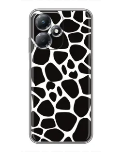 Чехол для Infinix Hot 30 Play с картинкой «Черно-белый жираф»