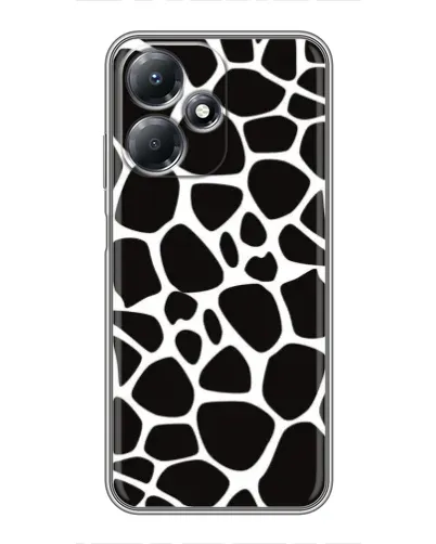 Чехол для Infinix Hot 30 Play с картинкой «Черно-белый жираф»