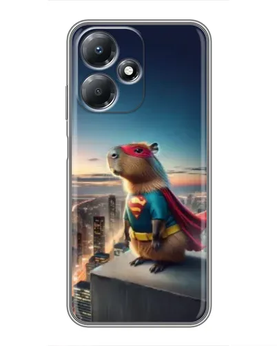 Чехол для Infinix Hot 30 Play с картинкой «Капи-мен супергерой»