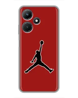 Чехол для Infinix Hot 30i с картинкой «Jordan Red Back»