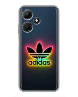 Чехол для Infinix Hot 30i с картинкой «Неоновый Adidas»