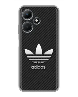 Чехол для Infinix Hot 30i с картинкой «Adidas Карбоновая текстура»